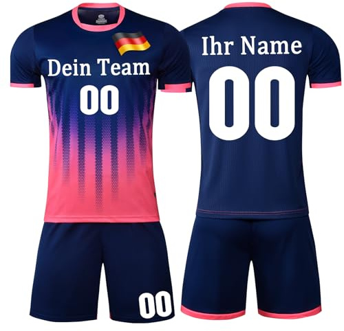 KILUZARNO Fussball Trikot Selber Gestalten Personalisierte FußBall Trikot mit Name und Nummer Team Logo