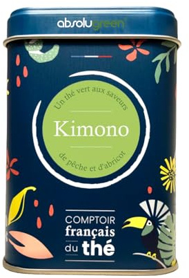 Thé Vert en Boite Métal - Comptoir Français du Thé - Maison Française - Thé en vrac (Kimono)