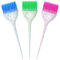 Lot de 3 pinceaux de couleur pour coloration des cheveux, pinceaux applicateurs de couleur avec poils doux et poignées pailletées pour mettre en évidence les cheveux épais, bouclés et épais pour un