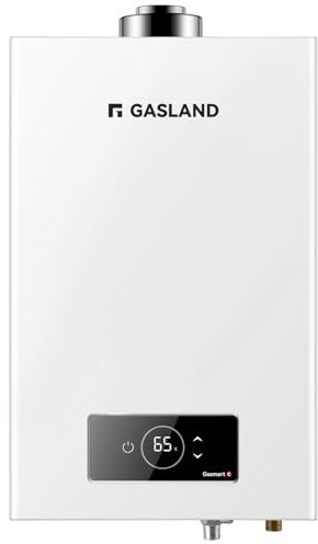 GASLAND Gasmart C: Scaldabagno a gas da 12 l, GS318NG a metano istantaneo (20 mbar), per interni, a basso NOx, caldaia sigillata per bagno, cucina, lavanderia