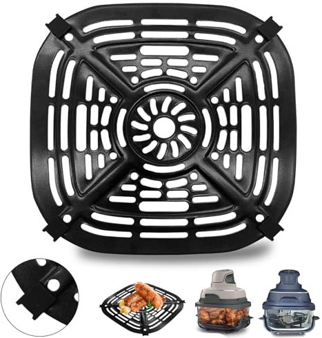 GWYXC Air Fryer Ersatzteile für 3.8L Air Fryer FN101GY, Zubehör Grillpfanne Platte Crisper Plate Rack Tray mit Gummi Stoßstangen