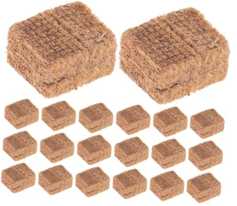 Abaodam 20pcs Outdoor Kindling Block Efficient Fire Starter for Camping Picnics Hot Pot Safe Ignition Lighting Cubes for Bbq and Grilling