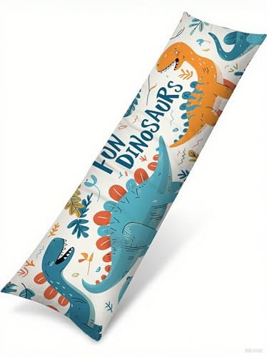 Kissenbezug 40 x 145 Tier Kopfkissenbezug Dinosaurier Samt Rechteck Sofa Kissenbezug Mit Unsichtbarem Reißverschluss Herbst Dekokissen Seitenschläferkissen Bezug Für Wohnzimmer Schlafzimmer Deko T-293