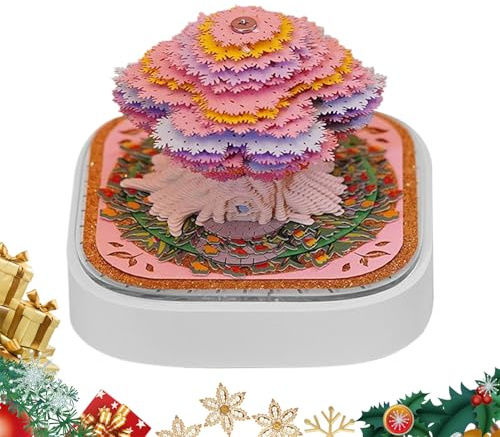 Mxshc Bloc-notes 3D | Bloc-notes artistique en forme de cabane dans les arbres – Papier de bureau détachable pour enfant, étudiant, écriture, planification, lieu de travail, étude, décoration