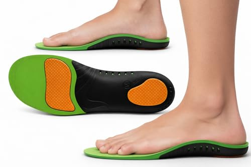 Premium Carbon Fibre Insole for Pain Relief & Injury, Stiff Foot Plate - Orthotic Insole with Arch Support, Rigid Orthotic Insert Ideal for Reducing Foot Pain of Turf Toe. (Medium)