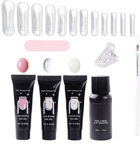 Kit De Gel Para Uñas Modelado de Uñas con | Formas Para Construir Uñas Y Gel para Mujeres Madres Novias Profesionales Salón en Casa Estudio y Diario