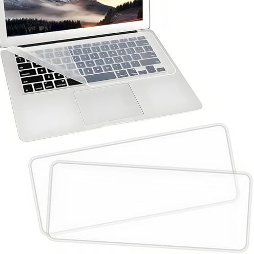 2 Pièces Film Protecteur de Clavier Ordinateur Portable, 15-17 Pouces Protege Clavier Silicone, Transparent Universel Protection Clavier Ordinateur Portable