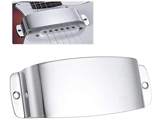 Brrnoo Cubierta de Pastilla, Placa de Cubierta de Pastilla de bajo Piezas de bajo Puentes de Guitarra Eléctrica y Piezas de Puente con 2 Tornillos de Montaje Pieza de Repuesto de bajo Protector de