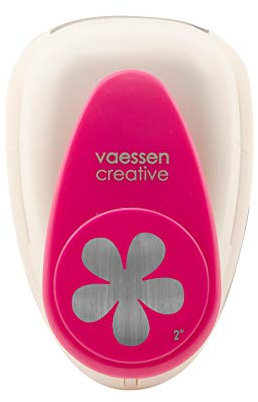 Vaessen Creative Perforadora de Papel, Flor 3, Talla XL, Para Proyectos DIY, Scrapbooking, Creación de Tarjetas y Más