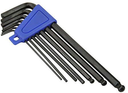 FISCHER Unisex Innensechskant-schlüssel-set Innensechskant schl ssel set 7tlg, silber, Einheitsgröße EU