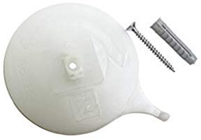 GARDINIA Deckenträger für Aluminium-Vorhangschiene, 3-läufig, Weiß, 2 Stück