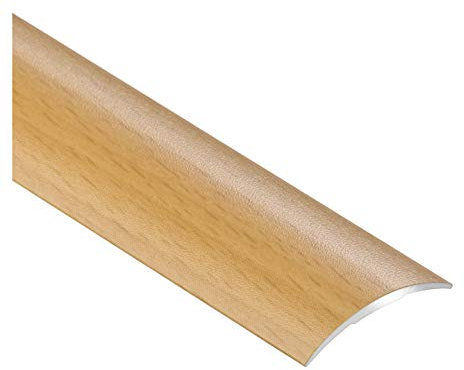 Schutzleiste/Übergangsschiene/Übergangsprofil mit Laminat/Holzdekor mit Dübeln schmal Selbstklebend 30mm, buche