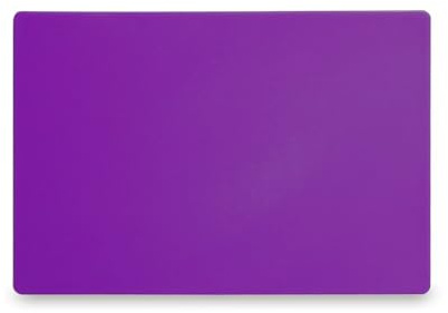 HENDI Tabla de cortar HACCP Morado, para alimentos sin alérgenos, ambos lados utilizables, 450x300x(H)13mm, polietileno HDPE