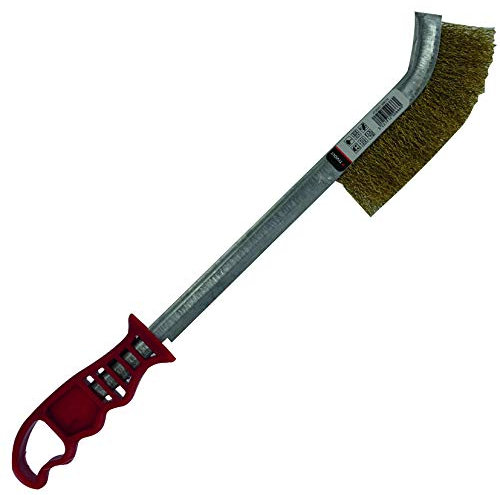 TIVOLY XT20251006174 - Spazzola in metallo Ergo con manico in plastica, filo in acciaio ottonato