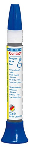 Weicon Contact Va 30 Black Colla Cianoacrilica 12 G Per Gomma e Plastica, Nero