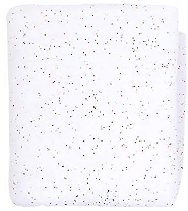 SOIMISS Rotolo di Neve di Natale con Glitter Coperta di Neve Winter Wonderland Finto Neve Glitterato Drappo per Albero Gonna Mantello Porta Tavolo Top 92 * 154 Cm