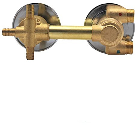 AFUDER Robinets de douche thermostatiques 2/3/4 sortie 10/12.5 cm Intubation en laiton mitigeur robinet température mélangeur contrôle salle de bain