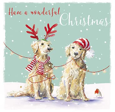 GBCC Ling Design Weihnachtskarten Light Up Christmas von The Great British Card Company, mehrfarbig, 141 x 141 mm, 6 Stück
