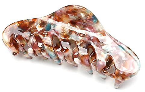 QinGoo Groß Acetat Haarklammer Klauen Haarspange Schöne Damen Haar Clips Elegant Haarschmuck, 10.6cm, Multicolor