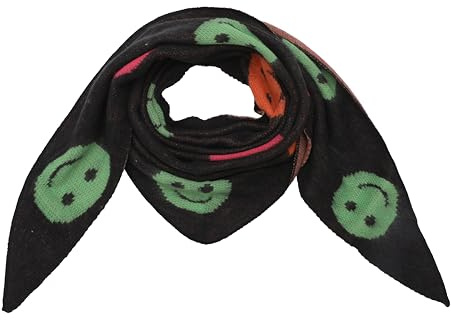 FASHION YOU WANT Dreieckstuch Stola Schal mit Viscose und Wolle - Hochwertiges Halstuch SMILEY - Perfekt für Herbst/Winter
