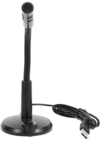 BESTonZON Microfono Usb Per Computer Microfono Base Per Live Streaming e Compatibile Laptop e Adatto Per Gaming e Meeting