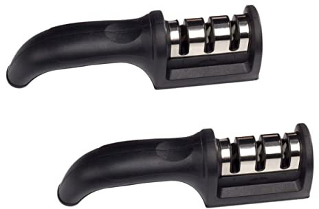 IMIKEYA 2stücke Teiliges Handheld-messerschärfer Die Küche Professioneller Cutter-schärfer Mit Diamantbeschichteten Schleifsteinen Für Präzises Schärfen Und Schnelle Ergebnisse