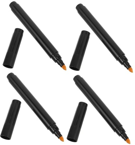 NUOBESTY 4pcs Eccentric Knife Head Banknote Tester Pens Money Checker Pen Portable Currency Verification Marker for Banknote Detection