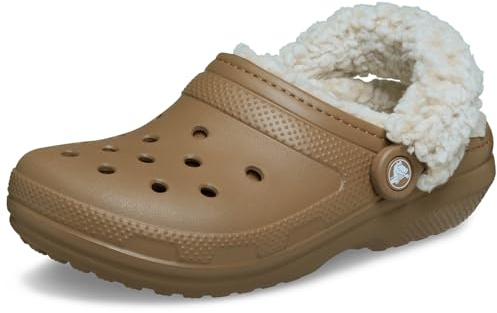 Crocs Unisex Adult, Classic Fleece Lined Clog, Sepia, 7 UK Men/ 8 UK Women