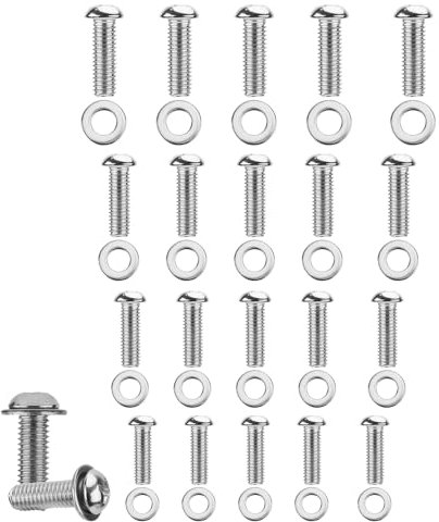 36 Pcs Universal TV Mounting Hardware Kit,Stainless Steel TV Stand Screws,TV Wall Mount Bracket Bolts,m4/m6/m8 Vesa Screws with Washers