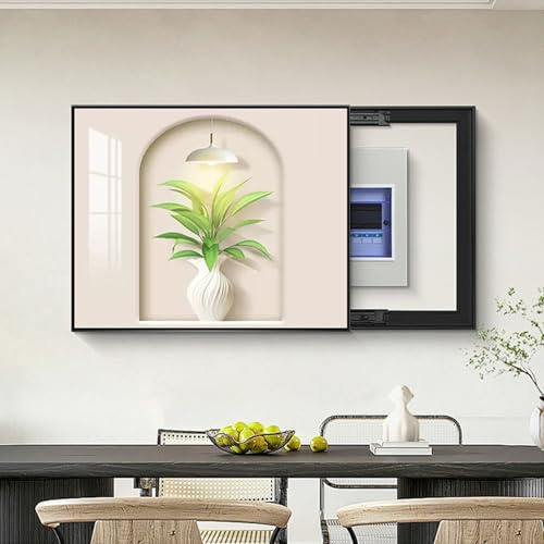 Copertura del Contatore Elettrico Pittura Decorativa, Quadro Decorativo della Scatola di Distribuzione, Decorativa Moderna Scatola del contatore,004,40x50cm