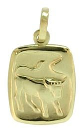 Sternzeichen Anhänger Stier 14 Karat Gold 585 (213108) Gratis Express Gravur