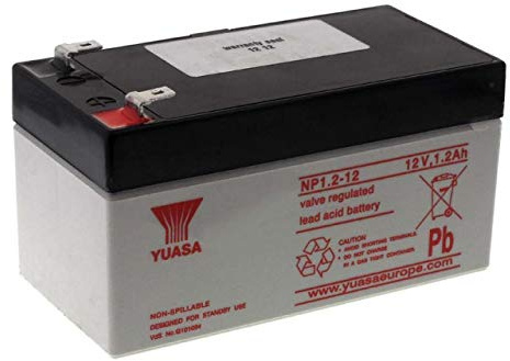 YUASA Rechargeable lead battery NP1.2-12 Vds, 12V, Lead-Acid