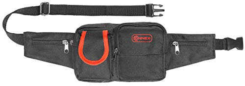 Connex Werkzeug-Gürteltasche - 5 Taschen - Mit Reißverschluss - Aus Polyester - Pflegeleicht / Werkzeugtasche mit Gürtel / Werkzeuggürtel / Gürteltasche mit Handytasche / COX952096, 21 x 14 cm