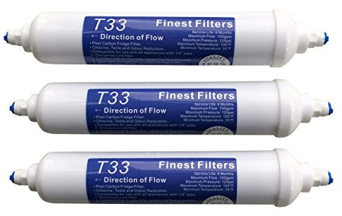 Finest-Filters 3 x Replacement Under Sink Filter Cartridges 6 Month for all Undersink Systems