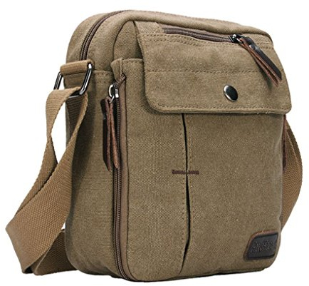 Liying Neu Umhängetasche Rucksack Tasche Retro Canvas Handtasche Praktisch Aktentaschen Schultasche