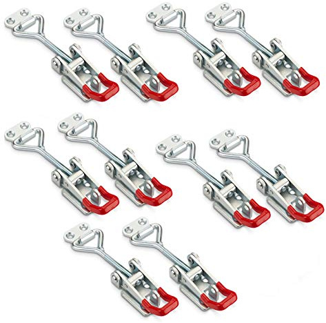 10er Set SOTECH Spannverschluss M6 Haltekraft 220kg | abschließbar Stahl verzinkt verstellbarer Kistenverschluss