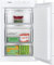 Bosch GIV21VSE0 Serie 4 Einbau-Gefrierschrank, 87,4 x 54,1 cm Nische, 87 L, Schleppscharnier, Made in Germany, LowFrost seltener abtauen, BigBox Platz für großes Gefriergut, Mehrfarbig