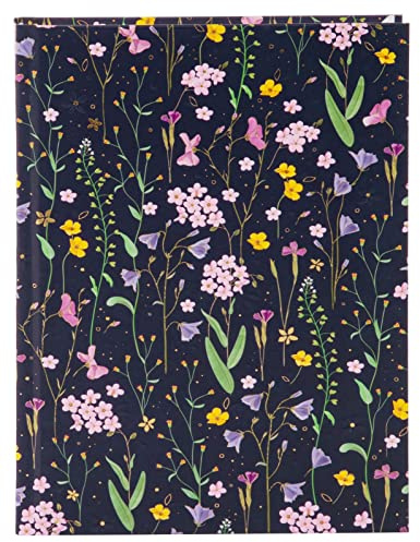 goldbuch 64154 Notizbuch A5 Meadow Miracles Blue, Kladde 15x22x2 cm, Blau | Hardcover Journal mit Kunstdruck-Relief-Motiv Blumenwiese, 200 blanko Seiten, Papier 100 g/m² & Lesezeichen, Made in Germany