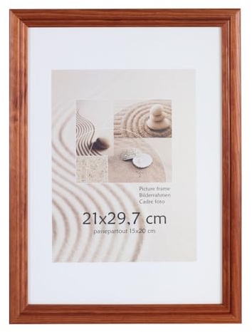 S216 Holz Bilderrahmen Acrylglas Lifestyle Foto Rahmen Collage Wanddeko Poster: Farbe: Buche | Format: 40x50