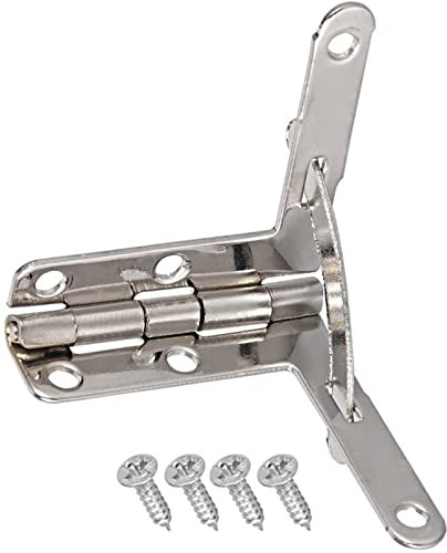 Scharniere, Scharnieranschluss for innere Türen Küchenschrank Türschrank Kleiderschrank, verdeckbarer Quadrant-Scharnier 36mmx32mm Faltbare Silberton Humidor-Boxen Wein Holzkoffer-Armaturen 8 stücke