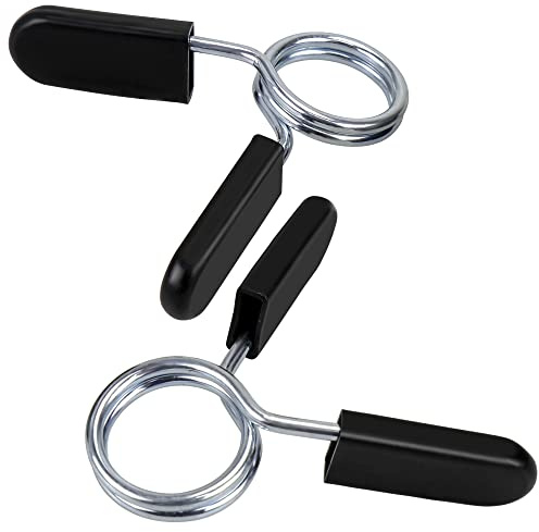 Accessotech 2 x 1 Federklemme Halsbänder Greifer für Hantelstange Hanteln Clips Schlösser Klemme Heringe 25 mm