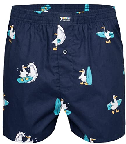 Happy Shorts Calzoncillos tipo bóxer americano para hombre Webboxer cactus mexicano - Cactus mexicano, Surfing Seagull, XL