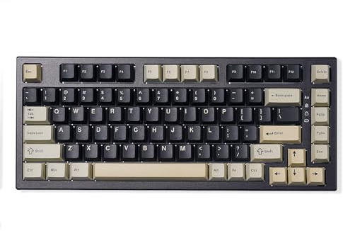 YUNZII YZ75 75% Tastiera Meccanica Wireless,Gasket Tastiera Gaming Wireless, Tastiera Retroilluminata RGB, BT5.0/2.4G/USB-C, Keycaps PBT a Doppio Colpo per Linux/Win/Mac (Gateron G Pro Rosso, Nero)