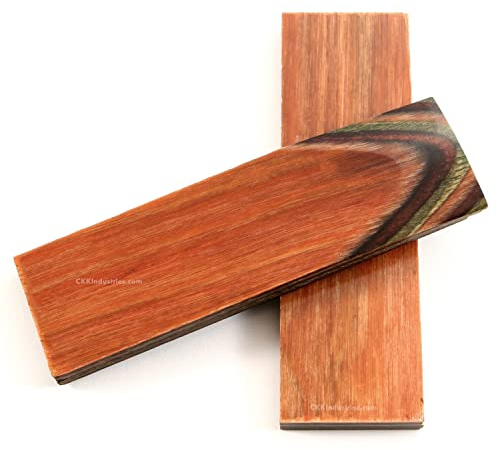 EZSMITH Dymalux Handle Scale Set - (Layered) - (Supreme Camo) - (Light Brown/Burgandy/Black) - (5.0 x 1.5 x 0.250) - Custom Handle Material