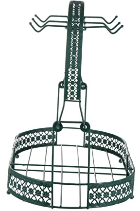 COLLBATH Coffee Mug Holder and Tea Set Rack Organizer Elegant Wrought Iron Drainer for Kitchen Office and Restaurant Space-saving Design Vintage European Style