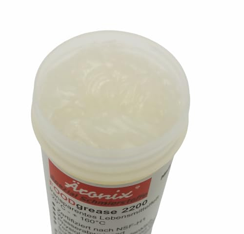 (149€/1L) 100ml Dose Äronix ÄRO FOODgrease 2200 Fett, NLGI 2,-20°C bis+160°C,USDA H1,FDA,Getriebe,Lager,lebensmittelecht,Küchenmaschine zb KitchenAid, Kafffemaschine, Kaffevollautomat, O-Ring