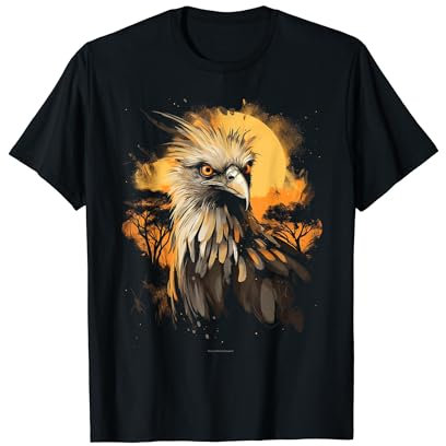 Sekretär Vogel Afrikanisches Tier Geschenk für Safari T-Shirt