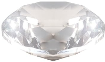 HOMEDEK 60 mm -Kristalldiamant-Briefbeschwerer, Dekorativer Regenbogenmacher, Prisma, Glasdiamanten, Hochzeitszimmer-Desktop-Ornamente A