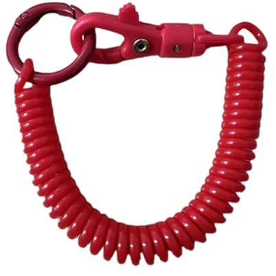 bnsggl Porte-clés extensible en forme de spirale rétractable en alliage pour sac à dos
