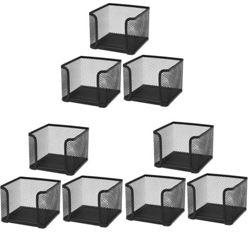 STOBOK 9stücke Teiliges -mesh Notizblockhalter Schreibtisch-organizer Für Notizzettel Und Büromaterialien Und Design